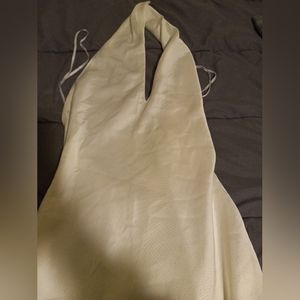 Lulus Small White Halter Dress